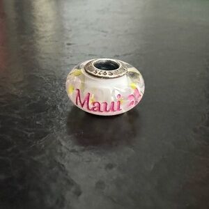 Pandora Maui Flower Glass Charm